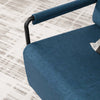 SoBuy FST99-B Sillón Relax Individual con Reposapiés Butaca de Lectura Cómoda para Salón Azul Oscuro