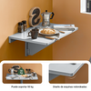 SoBuy FWT03-HG Mesa Plegable de Pared Mesita Gris 60 x 40 cm