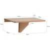 SoBuy FWT03-PF Mesa Plegable de Pared para comedor, dormitorio, escritorio 60 x 40 cm Marrón