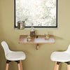 SoBuy FWT03-PF Mesa Plegable de Pared para comedor, dormitorio, escritorio 60 x 40 cm Marrón