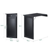 Preventa-SoBuy FWT20-SCH Mesa Plegable de Pared con Pizarra Frontal Negro