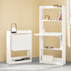 SoBuy FWT92-W Mesa de Escritorio con Estantes Blanco