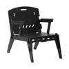 SoBuy HFST02-SCH Sillón Mecedora Silla de Comedor con Respaldo Negro