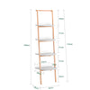 SoBuy HSTR02-K-HG Estantería de Escalera de 4 Niveles Librería Multiusos Gris