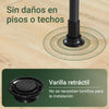 SoBuy KLS04-II-SCH Perchero de Ropa con 5 Barras y 2 cestas Negro