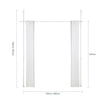 SoBuy KLS12-W Separador de Ambientes Interior Cortinas Blanca Ancho (162-266) x Alto (199-262) cm