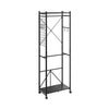 SoBuy KLS21-SCH Perchero Burro con Zapatero Estrecho Negro 60x32x175 cm