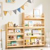 Preventa-SoBuy KMB08-N Librería infantil con 4 Estantes L80cm Natural