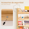 Preventa-SoBuy KMB08-N Librería infantil con 4 Estantes L80cm Natural