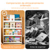 SoBuy KMB08-W Librería infantil con 4 Estanterías L80cm