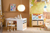 SoBuy KMB113-W Set de Mesa Infantil con 2 Sillas con 2 Cajas Blanco