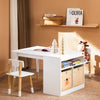 SoBuy KMB113-W Set de Mesa Infantil con 2 Sillas con 2 Cajas Blanco