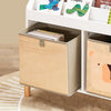 SoBuy KMB115-W Organizador para juguetes y libros con 4 estantes y 2 Compartimentos