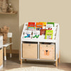 SoBuy KMB115-W Organizador para juguetes y libros con 4 estantes y 2 Compartimentos