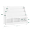 SoBuy KMB118-W Librería Infantil Montessori con 3 Compartimentos y 3 Estantes