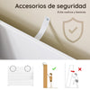 SoBuy KMB118-W Librería Infantil Montessori con 3 Compartimentos y 3 Estantes