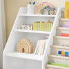 SoBuy KMB119-W Estantería Libros Infantil Librería Infantil con 3 Estantes y 1 Compartimento