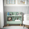 SoBuy KMB19-GR Librería Infantil para niños con 3 estantes y 2 Compartimentos Verde