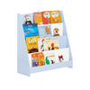 SoBuy KMB32-B Librería Infantil para Niños con 4 Compartimentos Azul 80 x 30 x 88 cm