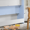 SoBuy KMB32-B Librería Infantil para Niños con 4 Compartimentos Azul 80 x 30 x 88 cm