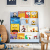 SoBuy KMB32-B Librería Infantil para Niños con 4 Compartimentos Azul 80 x 30 x 88 cm