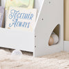 Preventa-SoBuy KMB32-K-W Librería Infantil para Niños de 4 Niveles y 1 Compartimento Abierto Blanco 70 x 30 x 60 cm