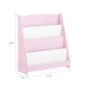 SoBuy KMB32-P Librería Infantil para Niños con 4 Compartimentos Rosa 80 x 30 x 88 cm