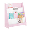SoBuy KMB32-P Librería Infantil para Niños con 4 Compartimentos Rosa 80 x 30 x 88 cm