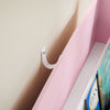 SoBuy KMB32-P Librería Infantil para Niños con 4 Compartimentos Rosa 80 x 30 x 88 cm