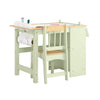 SoBuy KMB60-GR Mesa y Silla Infantil con 2 Estantes Laterales con 3 portabolígrafos Verde 80x50x66cm