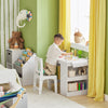 SoBuy KMB60-W Juego de Mesa y Silla Infantil Escritorio Infantil con 3 Portalápices