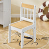 SoBuy KMB60-WN Mesa y Silla Infantil con 2 Estantes Laterales con 3 Portalápices Blanco y Natural 80x50x66cm
