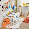 Preventa-SoBuy KMB75-W Juego de Mesa Infantil y 2 Sillas Mesa con 8 Cestas 87 x 50 x 50 cm