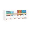 SoBuy KMB78-W Librería Infantil de Pared con 5 ganchos