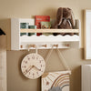 SoBuy KMB78-W Librería Infantil de Pared con 5 ganchos