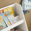 SoBuy KMB83-W Librería para Niños con 1 Caja con Ruedas Blanco 80 x 40 x 100 cm