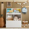 SoBuy KMB83-W Librería para Niños con 1 Caja con Ruedas Blanco 80 x 40 x 100 cm