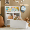 SoBuy KMB83-W Librería para Niños con 1 Caja con Ruedas Blanco 80 x 40 x 100 cm