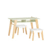SoBuy KMB92-GR Juego de Mesa y 2 Taburetes Infantiles Verde