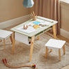 SoBuy KMB92-GR Juego de Mesa y 2 Taburetes Infantiles Verde