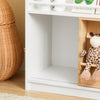 SoBuy KMB98-W Librería Infantil para niños con 3 estanterías y 2 Compartimentos