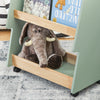 SoBuy KMB99-GR Librería Infantil para niños de 2 Estantes móvil