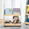 SoBuy KMB99-GR Librería Infantil para niños de 2 Estantes móvil