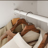 SoBuy KSB03-W Armario Blanco Pequeño con 2 Puertas Ropero Moderno Estrecho con Barra 45x55x187 cm