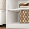 SoBuy KSB03-W Armario Blanco Pequeño con 2 Puertas Ropero Moderno Estrecho con Barra 45x55x187 cm