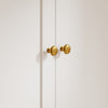 SoBuy KSB04-W Armario Ropero Blanco con 2 Puertas y 3 Cajones Mueble Auxiliar Pequeño con Luz LED