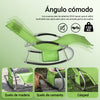 SoBuy OGS28-GR Tumbona con Almohada y Bolsillo Lateral