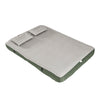 SoBuy OGS32-II-L-GR-P01 Colchoneta hinchable de doble capa para 2 personas con bomba de pie integrada – 191x137x22cm