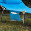 SoBuy OGS48-B Tumbona Plegable con Respaldo Reclinable y Parasol