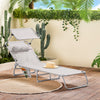 SoBuy OGS48-MI Tumbona Plegable con Respaldo Reclinable y Parasol